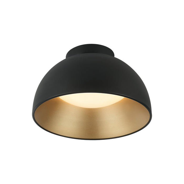 Matteo Lighting - M17412MB - One Light Flush Mount - Zenith - Matte Black