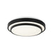 Matteo Lighting - M18915MB - One Light Flush Mount - Helix - Matte Black