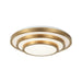 Matteo Lighting - M18919AG - One Light Flush Mount - Helix - Aged Gold Brass