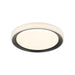 Matteo Lighting - M19015BK - One Light Flush Mount - Oculus - Black