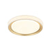 Matteo Lighting - M19015GL - One Light Flush Mount - Oculus - Gold