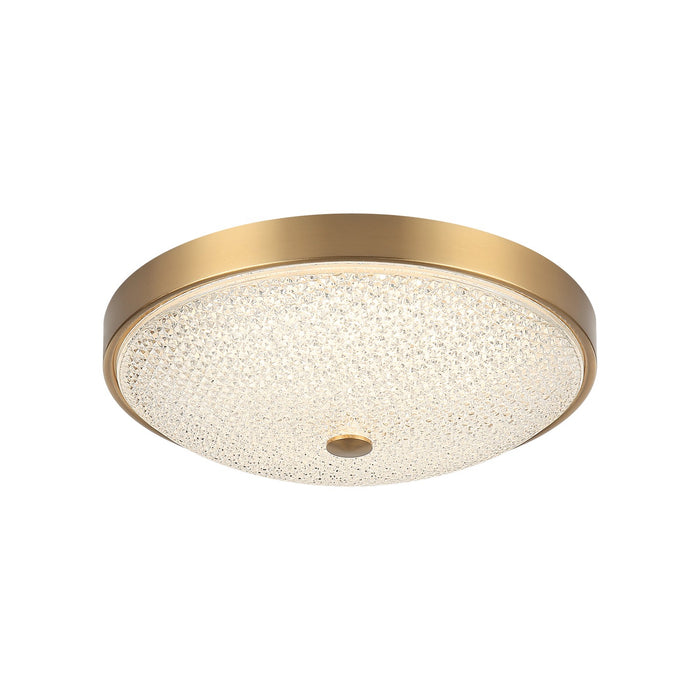 Matteo Lighting - M19312AG - One Light Flush Mount - Bella - Aged Gold Brass