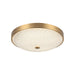 Matteo Lighting - M19312AG - One Light Flush Mount - Bella - Aged Gold Brass