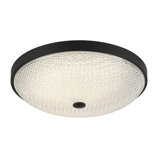 Bella One Light Flush Mount Matte Black