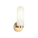 Matteo Lighting - S01901AG - One Light Wall Sconce - Capsula - Aged Gold Brass