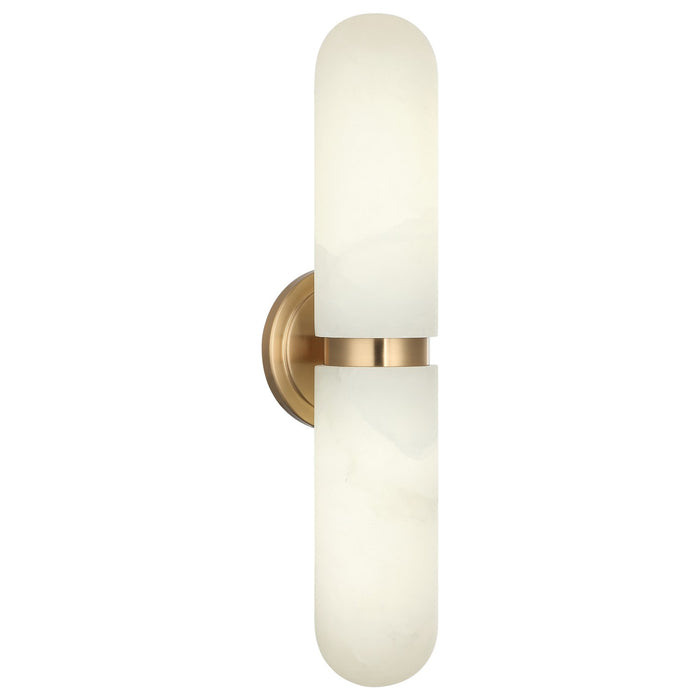 Matteo Lighting - S01912AG - Two Light Wall Sconce - Capsula - Aged Gold Brass