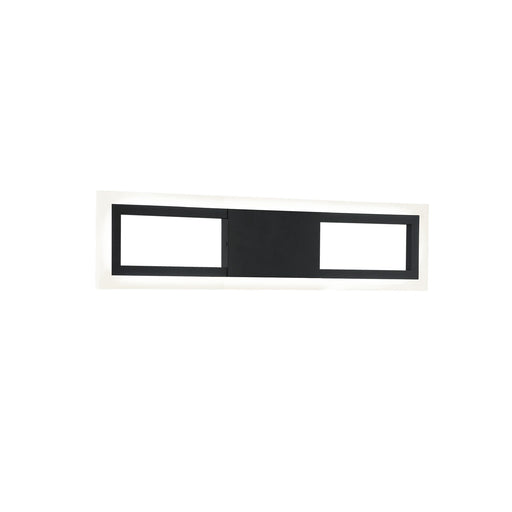Valance One Light Wall Sconce Matte Black