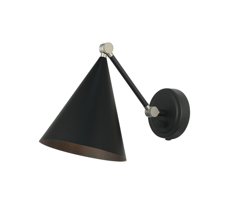 Matteo Lighting - S16511MB - One Light Wall Sconce - Pearson - Matte Black