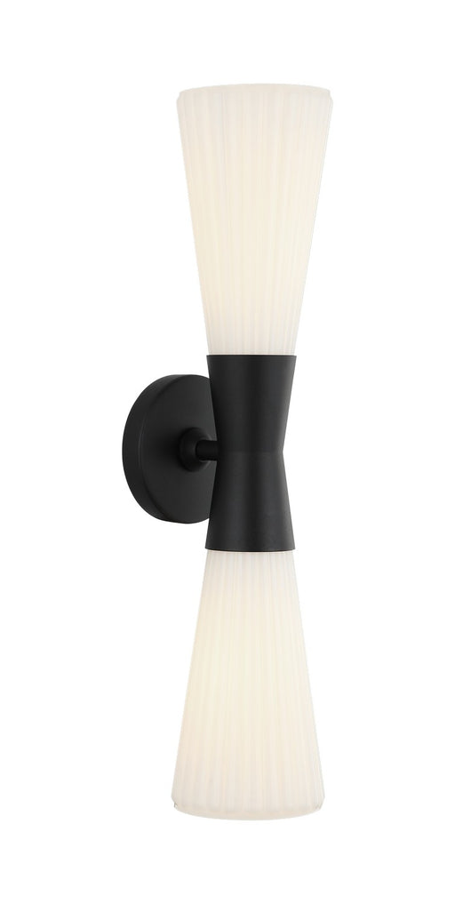 Matteo Lighting - S18112MB - Two Light Wall Sconce - Jameson - Matte Black