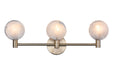 Matteo Lighting - W33803CG - Three Light Wall Sconce - Cloudburst - Champagne Gold