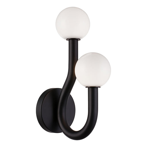 Joelle Two Light Wall Sconce Matte Black