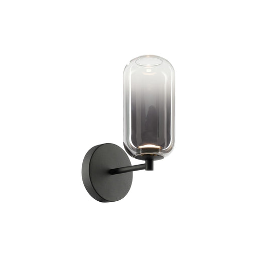 Refrax One Light Wall Sconce Matte Black