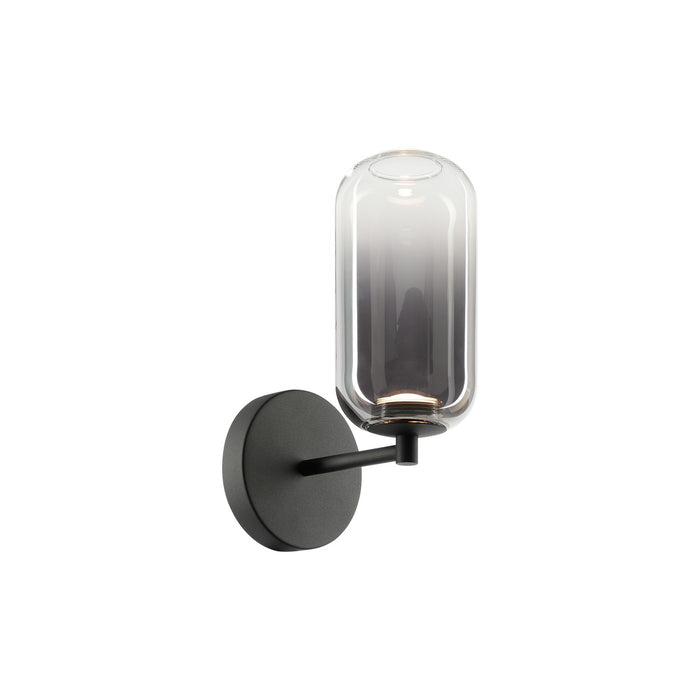 Matteo Lighting - W37411MBSM - One Light Wall Sconce - Refrax - Matte Black