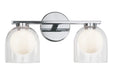 Matteo Lighting - W60702CHCL - Two Light Vanity - Derbishone - Chrome