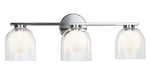 Matteo Lighting - W60703CHCL - Three Light Vanity - Derbishone - Chrome