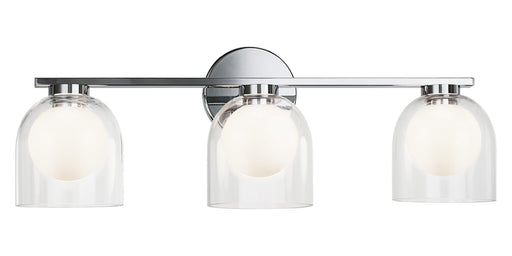 Derbishone Three Light Vanity Chrome