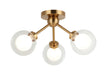 Matteo Lighting - X33003AG - LED Chandelier - Solaris - Aged Gold Brass