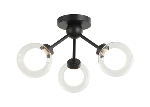 Solaris LED Chandelier Matte Black