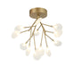 Matteo Lighting - X69820GL - 12 Light Ceiling Mount - Hydrangea Bloom - Gold