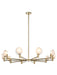 Matteo Lighting - C33810CG - Ten Light Pendant - Cloudburst - Champagne Gold