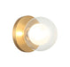 Matteo Lighting - WX33001AG - LED Wall Sconce/Ceiling Mount - Solaris - Aged Gold Brass