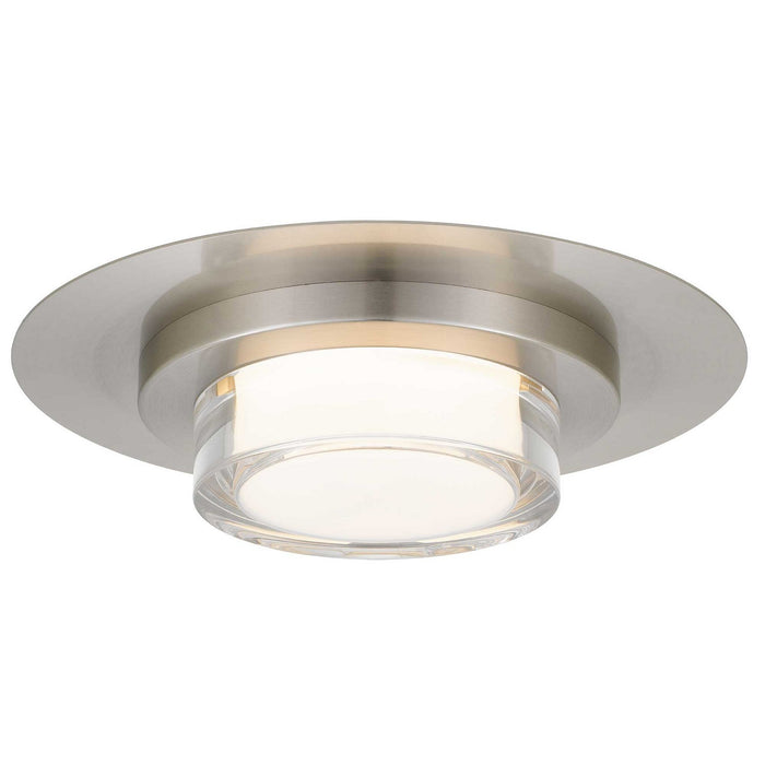 Alteck - AFM0012-3CCT-W-BSS - LED Flush Mount - Plate - Brushed Stainless Steel