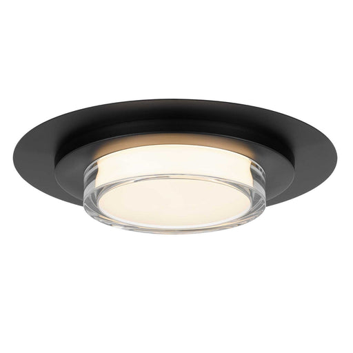 Plate LED Flush Mount Sand Black