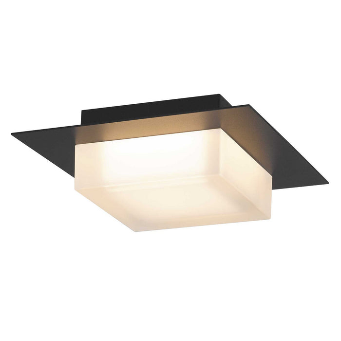 Alteck - AFM0014-3CCT-W-BK - LED Flush Mount - Foursquare - Sand Black