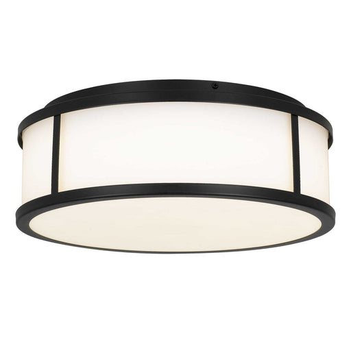 Panel Round LED Flush Mount Sand Black