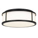 Alteck - AFM0023-3CCT-W-BK - LED Flush Mount - Panel Round - Sand Black