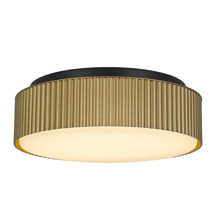 Alteck - AFM0064-5CCT-W-BK/PB - LED Flush Mount - CHANNEL - Sand Black