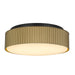 Alteck - AFM0064-5CCT-W-BK/PB - LED Flush Mount - CHANNEL - Sand Black