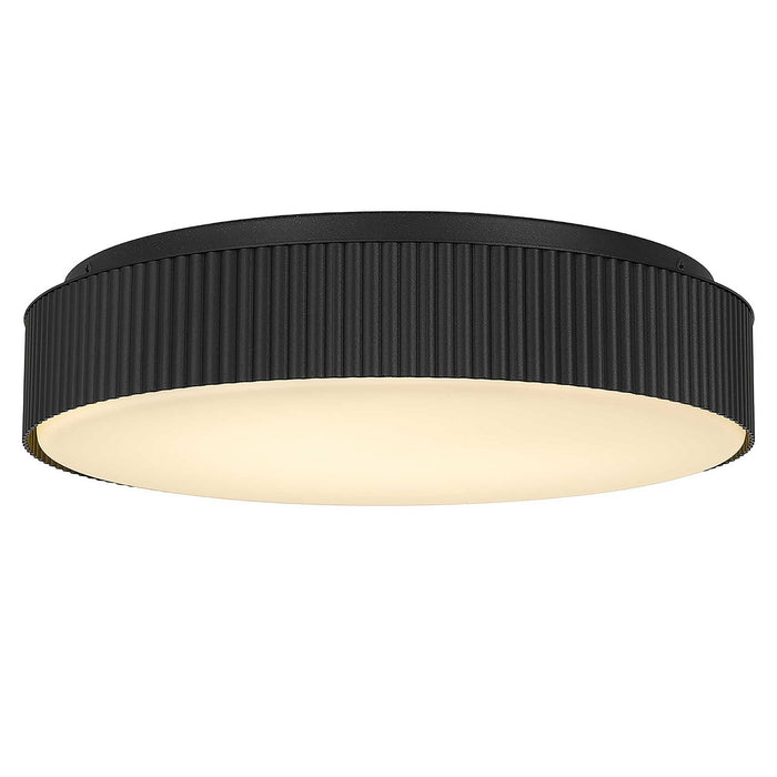 Alteck - AFM0065-5CCT-W-BK - LED Flush Mount - CHANNEL - Sand Black