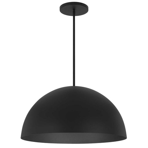 Half Round LED Pendant Sand Black