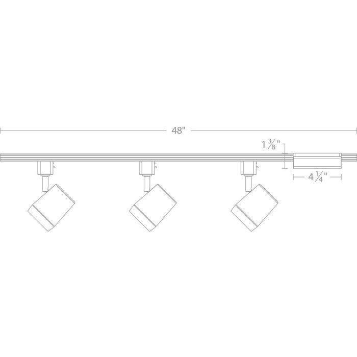 W.A.C. Lighting - H-7011/3-CS-BK - LED Track Luminaire - Ocularc - Black