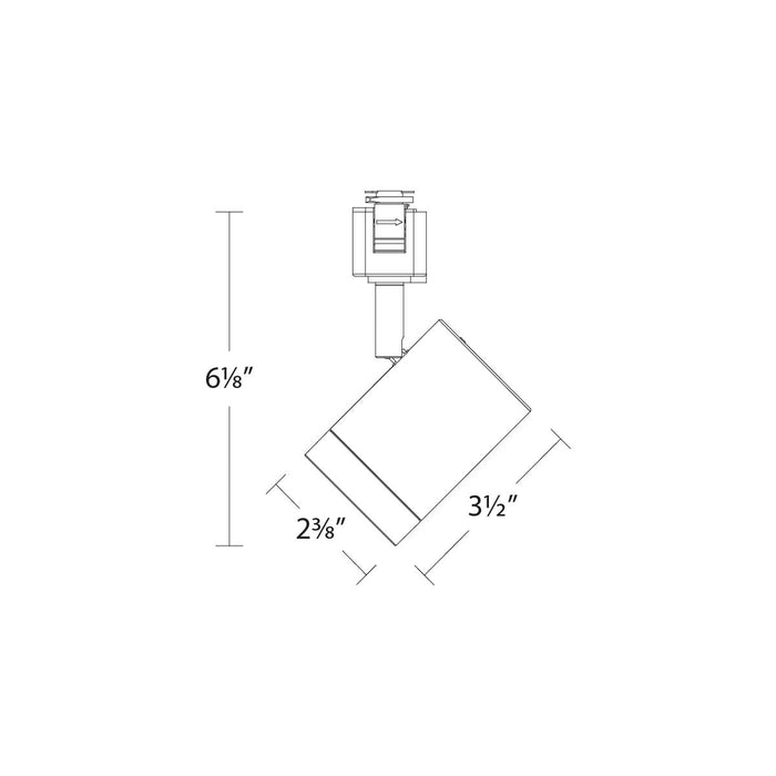 W.A.C. Lighting - H-7012-CS-WT - LED Track Luminaire - Ocularc - White