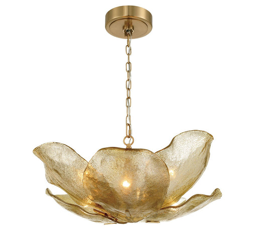 Corato Six Light Flushmount / Pendant Brushed Brass