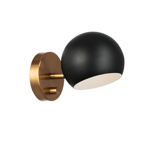 Matteo Lighting - W31701MBAG - One Light Wall Sconce - Orb - Matte Black