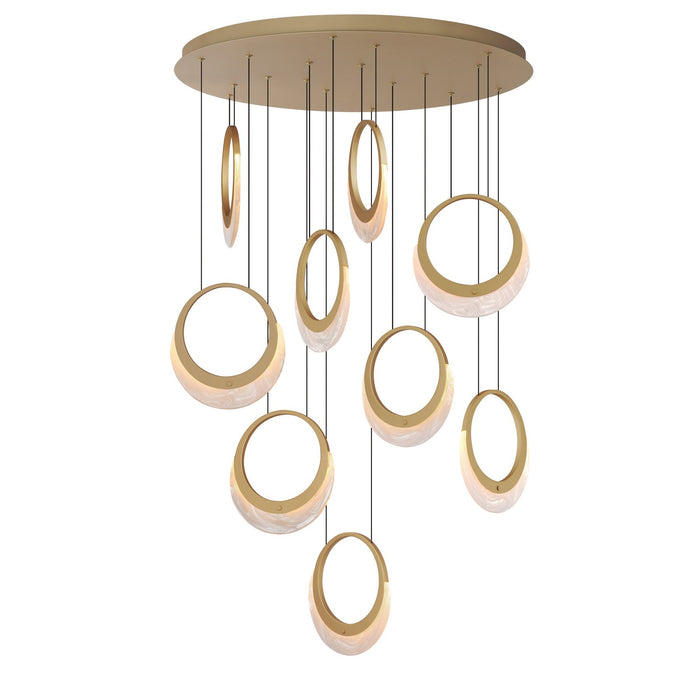 ET2 - E23918-112GLD - LED Pendant - Lyra - Gold