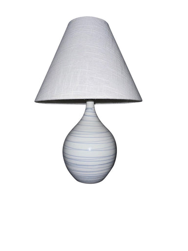 Scatchard One Light Accent Lamp Pearl Blue