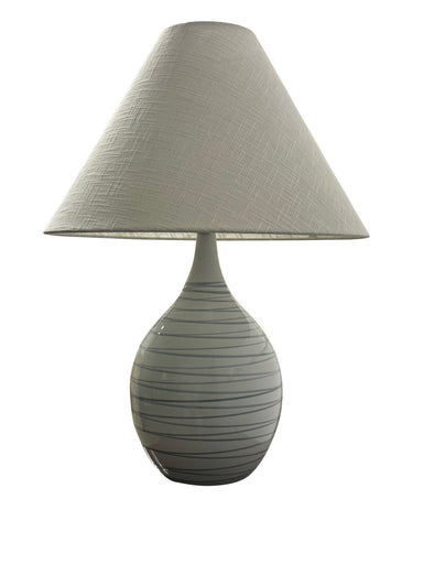 Scatchard One Light Table Lamp Pearl Blue