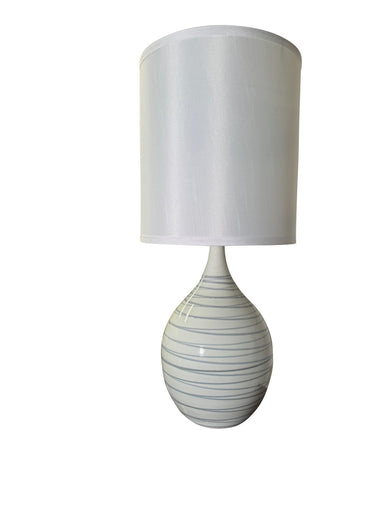 Scatchard One Light Table Lamp Pearl Blue