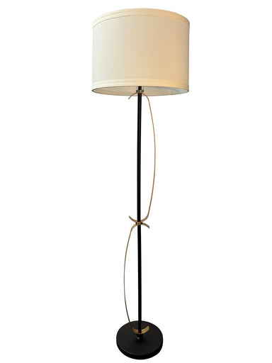 Lyndon LED Floor Lamp Black/Heritage Gold