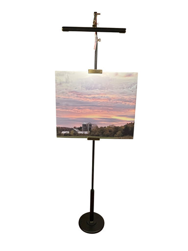 River North LED Floor Lamp Black/Polished Brass