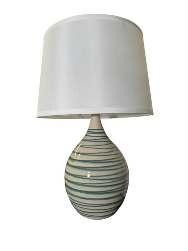 Scatchard One Light Table Lamp Emerald Wave
