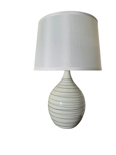 Scatchard One Light Table Lamp Pearl Blue