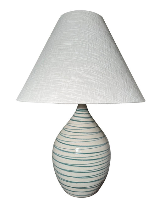 House of Troy - GS400-EW - One Light Table Lamp - Scatchard - Emerald Wave