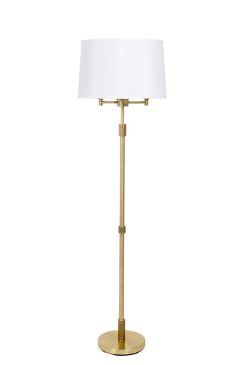 Killington Four Light Floor Lamp Brushed Brass