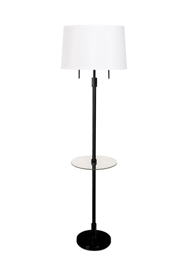Killington Two Light Floor Lamp Black