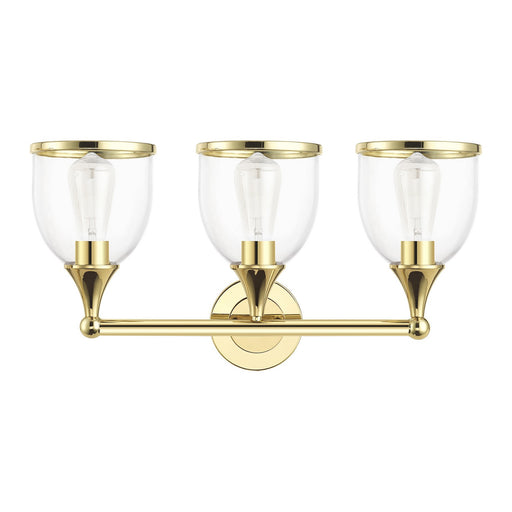 Ashridge Three Light Vanity Sconce Polished Brass